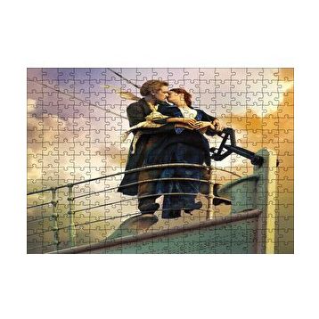 Cakapuzzle Titanic Rose ve Jack Güvertede 120 Parça Ahşap Puzzle