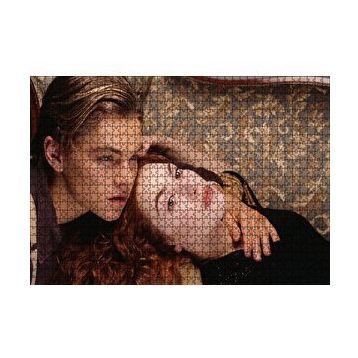 Cakapuzzle Titanic Rose ve Jack Kanepede 120 Parça Ahşap Puzzle