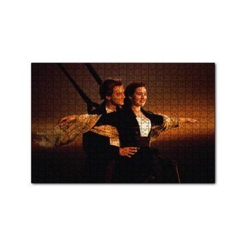 Cakapuzzle Titanic Rose ve Jack Uçuyor 120 Parça Ahşap Puzzle