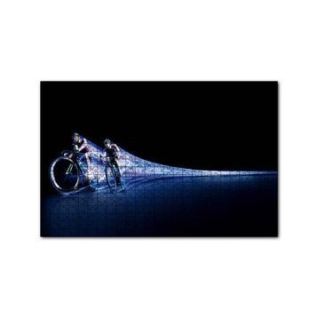 Cakapuzzle Triatlon Pedal İllüstrasyon 120 Parça Ahşap Puzzle
