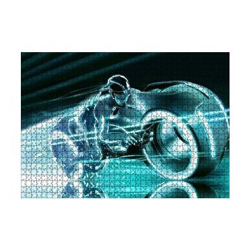 Cakapuzzle Tron Legacy Motor ve Sürücüsü 120 Parça Ahşap Puzzle