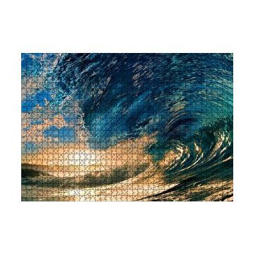 Cakapuzzle Tropikal Cennet Okyanus Sörf Dalga Güneş Işığı 255 Parça Puzzle