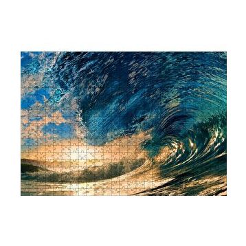 Cakapuzzle Tropikal Cennet Okyanus Sörf Dalga Güneş Işığı 255 Parça Puzzle