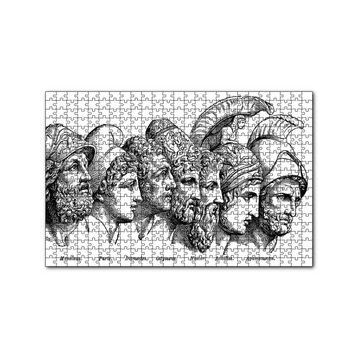 Cakapuzzle Truva Savaşı Kahramanları 120 Parça Ahşap Puzzle