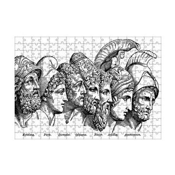 Cakapuzzle Truva Savaşı Kahramanları 120 Parça Ahşap Puzzle