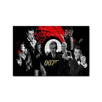 Cakapuzzle Tüm James Bondlar Bir Arada 120 Parça Ahşap Puzzle