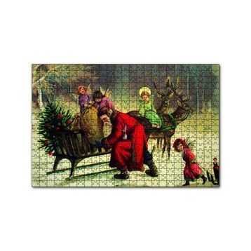 Cakapuzzle Tüm Noel Eğlencesi Sizin Olsun Noel Baba 120 Parça Ahşap Puzzle