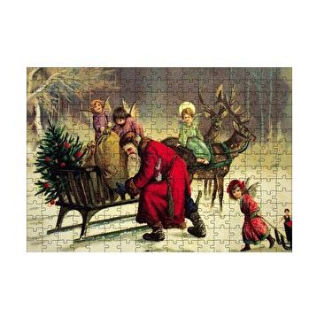 Cakapuzzle Tüm Noel Eğlencesi Sizin Olsun Noel Baba 120 Parça Ahşap Puzzle