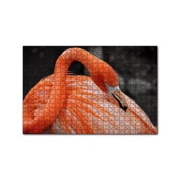 Cakapuzzle Turuncu Flamingo 120 Parça Ahşap Puzzle