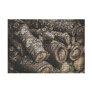 Cakapuzzle Üstüste Kütükler 120 Parça Ahşap Puzzle