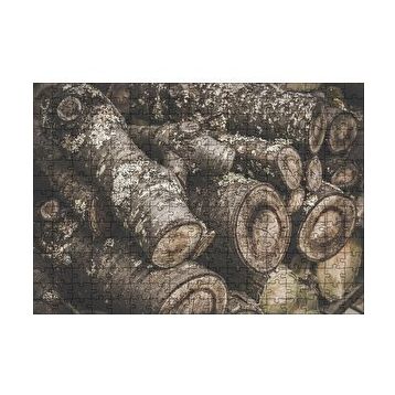 Cakapuzzle Üstüste Kütükler 120 Parça Ahşap Puzzle