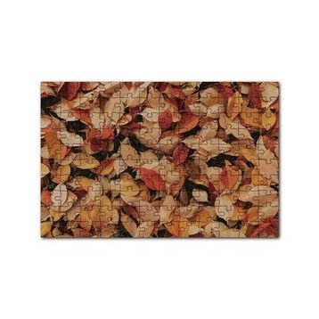 Cakapuzzle Üstüste Sonbahar Yaprakları 120 Parça Ahşap Puzzle