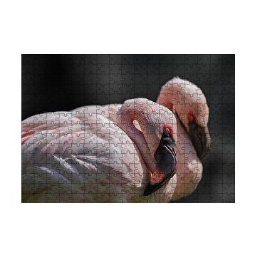 Cakapuzzle Uyuklayan Flamingolar 120 Parça Ahşap Puzzle