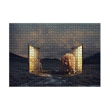 Cakapuzzle Uyurgezer Kız ve Narnia Aslanı 120 Parça Ahşap Puzzle
