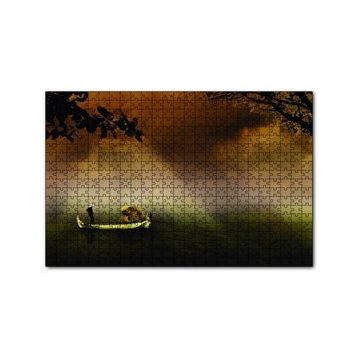 Cakapuzzle Uzak Doğu Yük Taşıyan Kayık 120 Parça Ahşap Puzzle