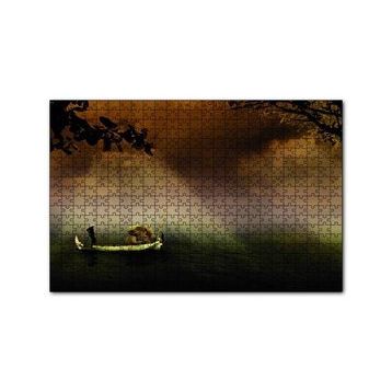 Cakapuzzle Uzak Doğuda Kayık İle Yük Taşıma 120 Parça Ahşap Puzzle