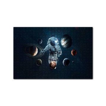 Cakapuzzle Uzay Astronot 7 Gezegen Görseli 120 Parça Ahşap Puzzle