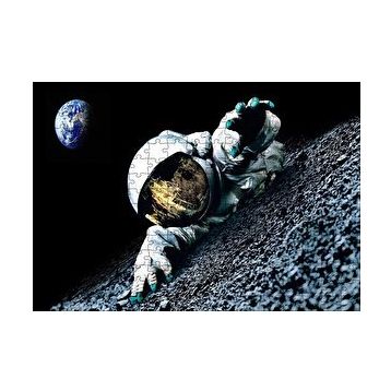 Cakapuzzle Uzay Astronot Gezegen Görseli 120 Parça Ahşap Puzzle
