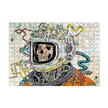 Cakapuzzle Uzay Kıyafetli Kurukafa 120 Parça Ahşap Puzzle