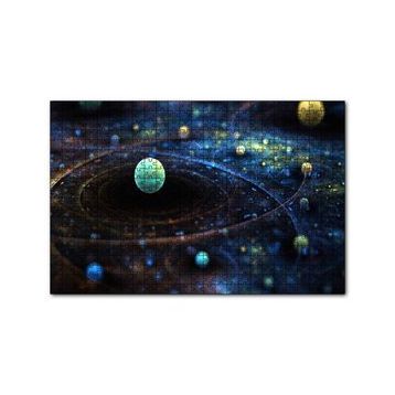 Cakapuzzle Uzay Zaman Görseli 120 Parça Ahşap Puzzle