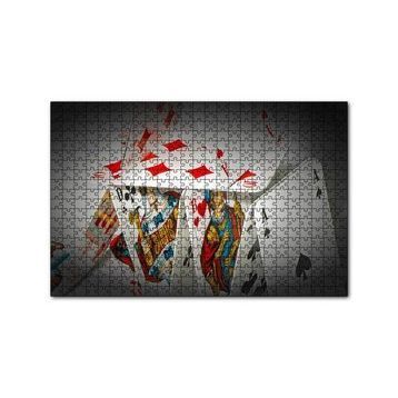 Cakapuzzle Uzun Yeleli Şahlanan At Görseli 120 Parça Ahşap Puzzle