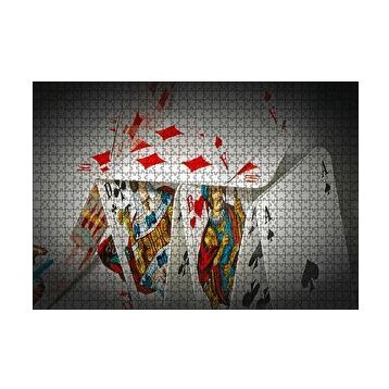 Cakapuzzle Uzun Yeleli Şahlanan At Görseli 120 Parça Ahşap Puzzle