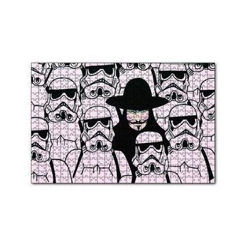 Cakapuzzle V for Vendetta Star Wars 120 Parça Ahşap Puzzle