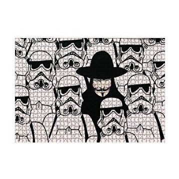 Cakapuzzle V for Vendetta Star Wars 120 Parça Ahşap Puzzle
