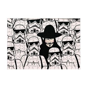 Cakapuzzle V for Vendetta Star Wars 120 Parça Ahşap Puzzle