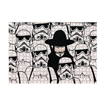 Cakapuzzle V for Vendetta Star Wars 120 Parça Ahşap Puzzle