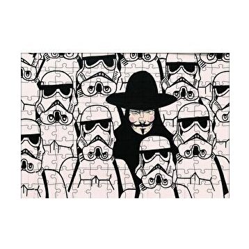 Cakapuzzle V for Vendetta Star Wars 120 Parça Ahşap Puzzle