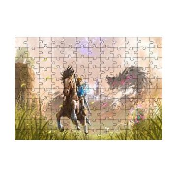 Cakapuzzle Vahşi Zelda Nefesi Efsanesi Görseli 120 Parça Ahşap Puzzle