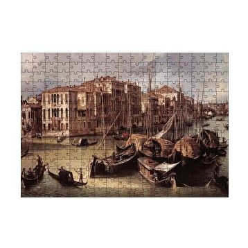 Cakapuzzle Venedik Kanal Gondollar ve Binalar 120 Parça Ahşap Puzzle