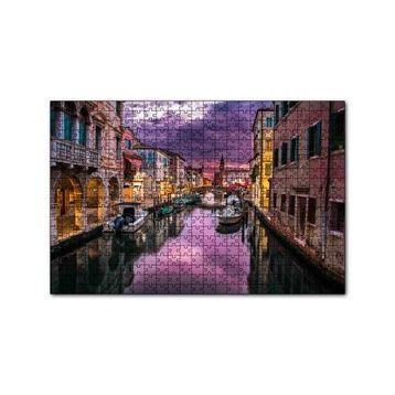 Cakapuzzle Venedik Kanalda Akşam Manzarası 120 Parça Ahşap Puzzle