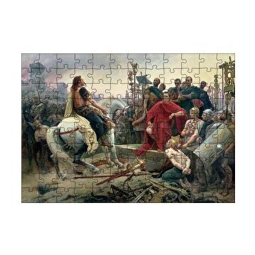 Cakapuzzle Vercingetorix Jül Sezara Meydan Okuyor 120 Parça Ahşap Puzzle