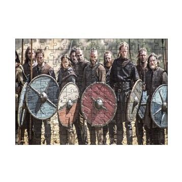 Cakapuzzle Viking Oyuncular Görseli 120 Parça Ahşap Puzzle