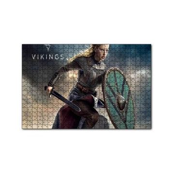 Cakapuzzle Vikingler Katheryn Lagertha 120 Parça Ahşap Puzzle