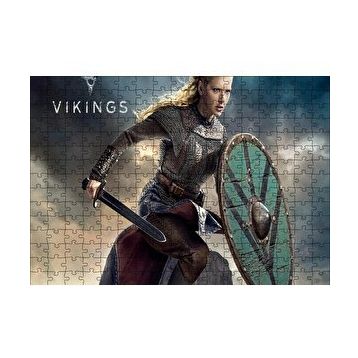 Cakapuzzle Vikingler Katheryn Lagertha 120 Parça Ahşap Puzzle