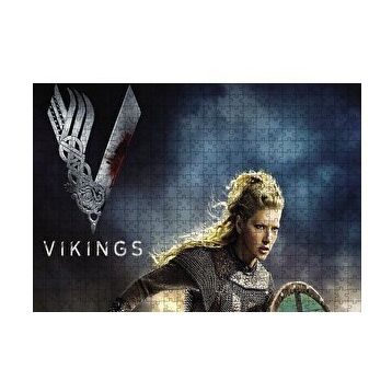 Cakapuzzle Vikingler Katheryn Winnick 120 Parça Ahşap Puzzle