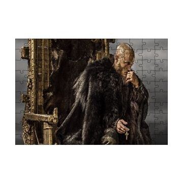 Cakapuzzle Vikingler Taht Travis Fimmel 120 Parça Ahşap Puzzle