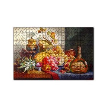 Cakapuzzle Viski ve Taze Meyveler 120 Parça Ahşap Puzzle