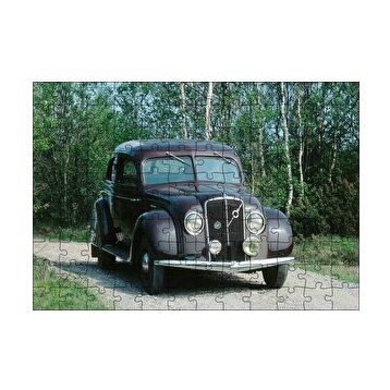 Cakapuzzle Volvo PV36 Carioca Modeli İle Ormanda Gezinti 120 Parça Ahşap Puzzle