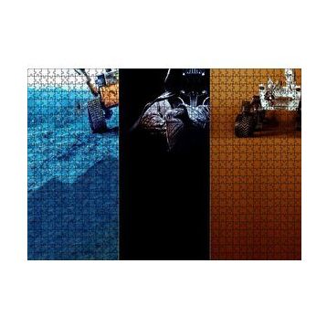 Cakapuzzle Wall-E ile Ay Aracı Kesitleri Yapboz MDF Puzzle