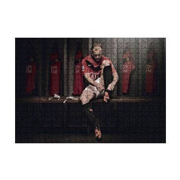 Cakapuzzle Wayne Rooney Manchester United Futbolcu 120 Parça Ahşap Puzzle