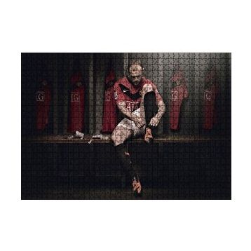 Cakapuzzle Wayne Rooney Manchester United Futbolcu 120 Parça Ahşap Puzzle