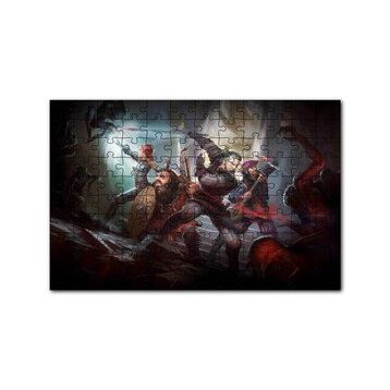 Cakapuzzle Witcher Macera Oyunu Savunma Görseli 120 Parça Ahşap Puzzle