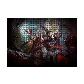 Cakapuzzle Witcher Macera Oyunu Savunma Görseli 120 Parça Ahşap Puzzle