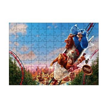 Cakapuzzle Wonder Park Roller Coaster 120 Parça Ahşap Puzzle