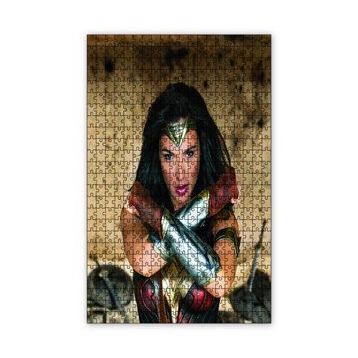 Cakapuzzle Wonder Woman Gal Gadot 120 Parça Ahşap Puzzle
