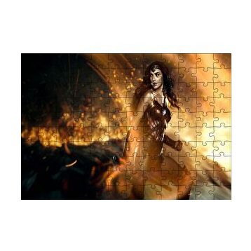 Cakapuzzle Wonder Woman Gal Gadot 120 Parça Ahşap Puzzle
